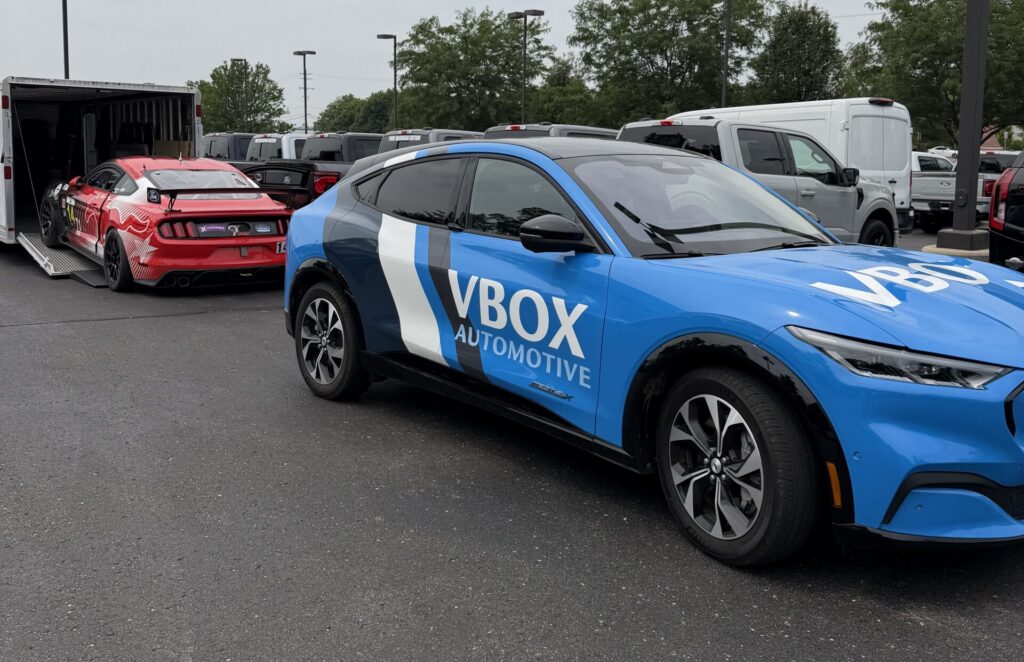 VBOX data acquisition system in the Mustang GT4