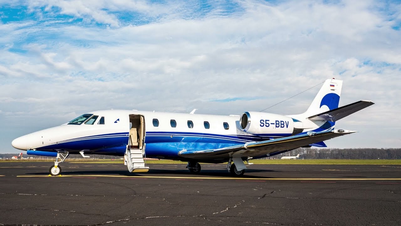 Cessna Citation XLS+ on the runway